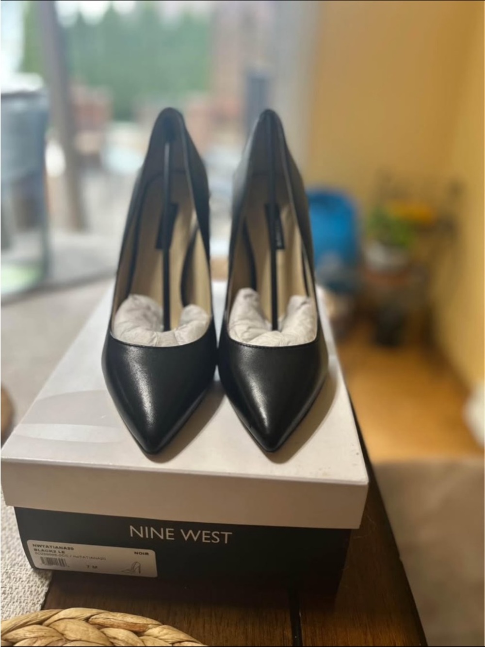 Nine West Black Pointed Toe Stiletto Pumps